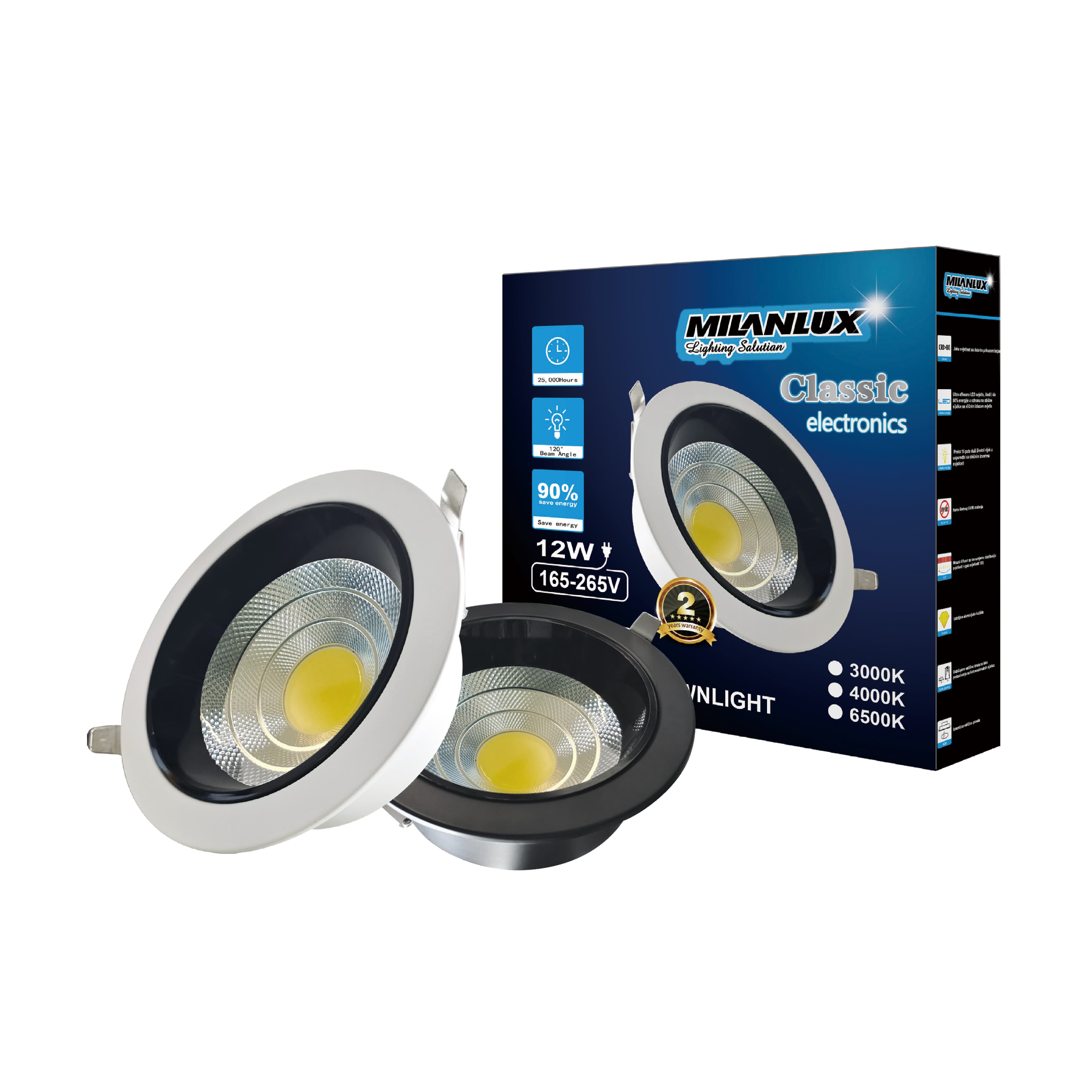 LED DOWNLIGHT SW-COB Recessed Series