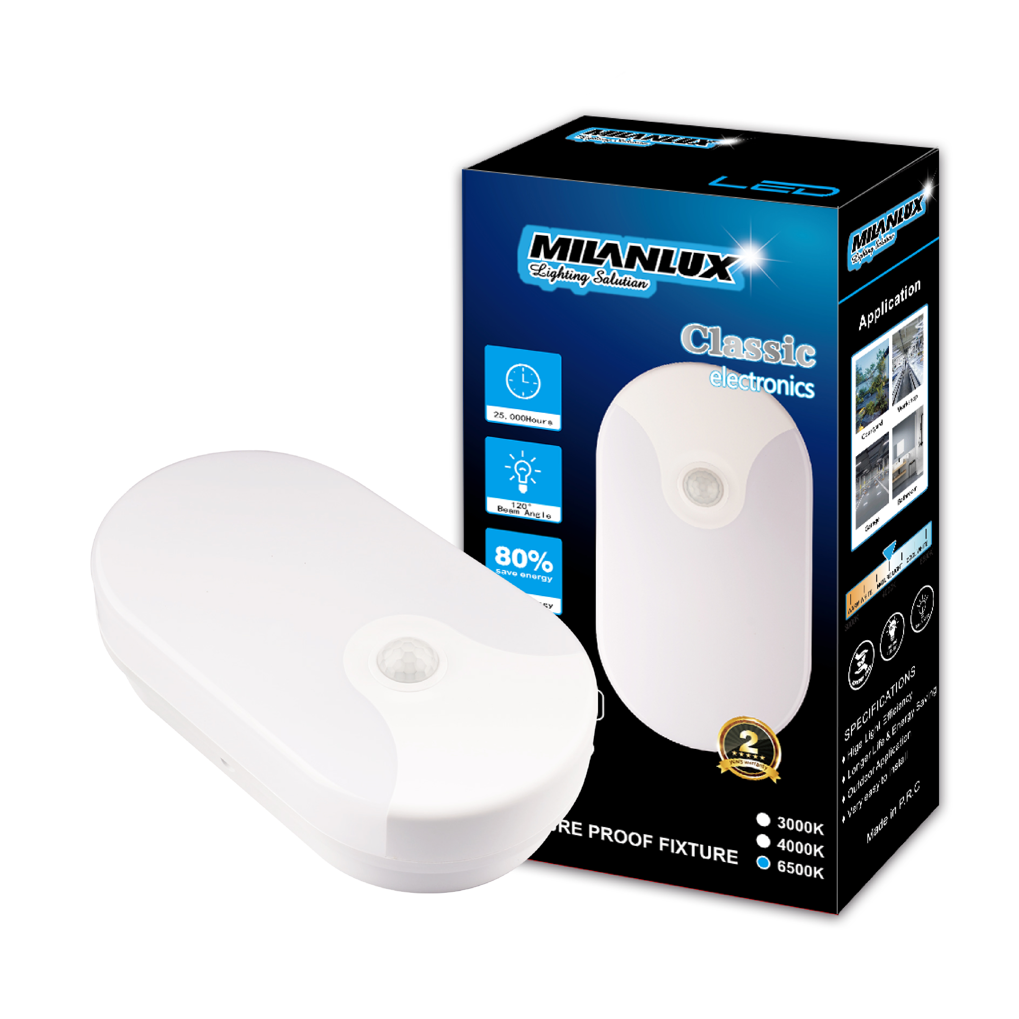 LED Bulkhead Lamp Sensor Oval Series